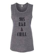 Load image into Gallery viewer, 90s R&B & Chill Fitted Muscle Tank - Wake Slay Repeat