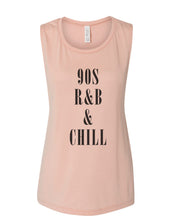 Load image into Gallery viewer, 90s R&B & Chill Fitted Muscle Tank - Wake Slay Repeat