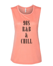Load image into Gallery viewer, 90s R&B & Chill Fitted Muscle Tank - Wake Slay Repeat