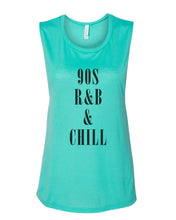 Load image into Gallery viewer, 90s R&B & Chill Fitted Muscle Tank - Wake Slay Repeat