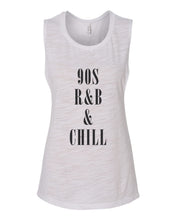 Load image into Gallery viewer, 90s R&B & Chill Fitted Muscle Tank - Wake Slay Repeat