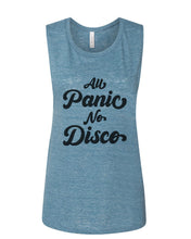 Load image into Gallery viewer, All Panic No Disco Fitted Muscle Tank - Wake Slay Repeat