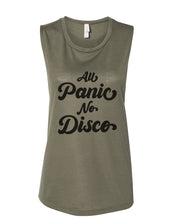 Load image into Gallery viewer, All Panic No Disco Fitted Muscle Tank - Wake Slay Repeat