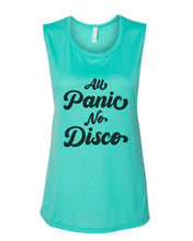 Load image into Gallery viewer, All Panic No Disco Fitted Muscle Tank - Wake Slay Repeat