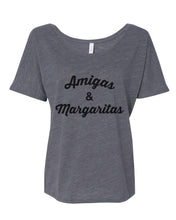 Load image into Gallery viewer, Amigas & Margaritas Slouchy Tee - Wake Slay Repeat