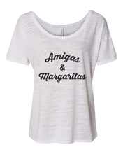Load image into Gallery viewer, Amigas & Margaritas Slouchy Tee - Wake Slay Repeat