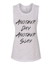 Load image into Gallery viewer, Another Day Another Slay Flowy Scoop Muscle Tank - Wake Slay Repeat