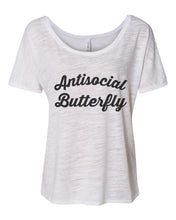 Load image into Gallery viewer, Antisocial Butterfly Slouchy Tee - Wake Slay Repeat