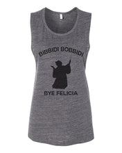 Load image into Gallery viewer, Bibbidi Bobbidi Bye Felicia Flowy Scoop Muscle Tank - Wake Slay Repeat