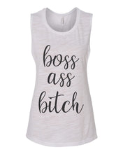 Load image into Gallery viewer, Boss Ass Bitch Flowy Scoop Muscle Tank - Wake Slay Repeat