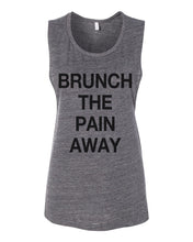 Load image into Gallery viewer, Brunch The Pain Away Flowy Scoop Muscle Tank - Wake Slay Repeat