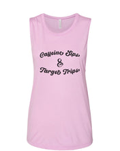 Load image into Gallery viewer, Caffeine Sips & Target Trips Fitted Muscle Tank - Wake Slay Repeat