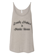 Load image into Gallery viewer, Comfy Clothes &amp; Murder Shows Slouchy Tank - Wake Slay Repeat