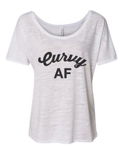 Load image into Gallery viewer, Curvy AF Slouchy Tee - Wake Slay Repeat