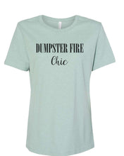 Load image into Gallery viewer, Dumpster Fire Chic Fitted Women&#39;s T Shirt