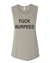 Load image into Gallery viewer, Fuck Burpees Fitted Muscle Tank - Wake Slay Repeat