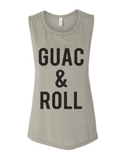 Load image into Gallery viewer, Guac & Roll Flowy Scoop Muscle Tank - Wake Slay Repeat