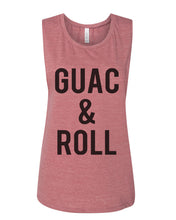 Load image into Gallery viewer, Guac & Roll Flowy Scoop Muscle Tank - Wake Slay Repeat