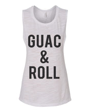 Load image into Gallery viewer, Guac & Roll Flowy Scoop Muscle Tank - Wake Slay Repeat
