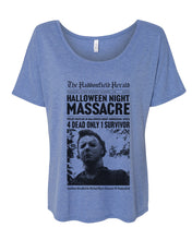 Load image into Gallery viewer, Haddonfield Newspaper Slouchy Tee - Wake Slay Repeat
