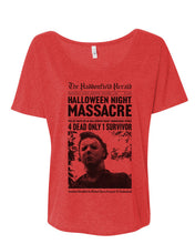 Load image into Gallery viewer, Haddonfield Newspaper Slouchy Tee - Wake Slay Repeat