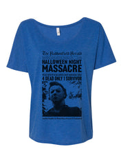 Load image into Gallery viewer, Haddonfield Newspaper Slouchy Tee - Wake Slay Repeat