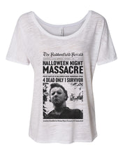 Load image into Gallery viewer, Haddonfield Newspaper Slouchy Tee - Wake Slay Repeat