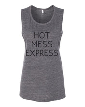 Load image into Gallery viewer, Hot Mess Express Workout Flowy Scoop Muscle Tank - Wake Slay Repeat