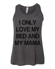 Load image into Gallery viewer, I Only Love My Bed And My Mama Youth Flowy Racerback Tank - Wake Slay Repeat