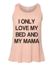 Load image into Gallery viewer, I Only Love My Bed And My Mama Youth Flowy Racerback Tank - Wake Slay Repeat