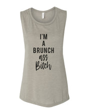 Load image into Gallery viewer, I'm A Brunch Ass Bitch Fitted Muscle Tank - Wake Slay Repeat