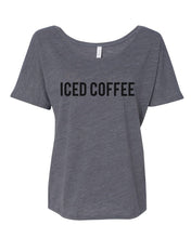 Load image into Gallery viewer, Iced Coffee Slouchy Tee - Wake Slay Repeat