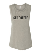 Load image into Gallery viewer, Iced Coffee Fitted Scoop Muscle Tank - Wake Slay Repeat