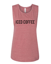 Load image into Gallery viewer, Iced Coffee Fitted Scoop Muscle Tank - Wake Slay Repeat