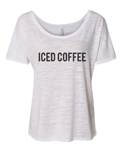 Load image into Gallery viewer, Iced Coffee Slouchy Tee - Wake Slay Repeat