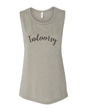 Load image into Gallery viewer, Indoorsy Fitted Muscle Tank - Wake Slay Repeat