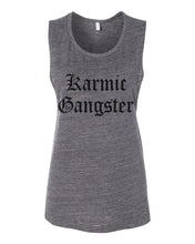 Load image into Gallery viewer, Karmic Gangster Fitted Scoop Muscle Tank - Wake Slay Repeat