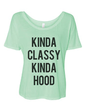 Load image into Gallery viewer, Kinda Classy Kinda Hood Oversized Slouchy Tee - Wake Slay Repeat