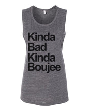 Load image into Gallery viewer, Kinda Bad Kinda Boujee Flowy Scoop Muscle Tank - Wake Slay Repeat