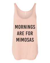 Load image into Gallery viewer, Mornings Are For Mimosas Flowy Side Slit Tank Top - Wake Slay Repeat