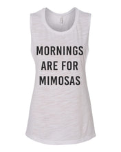 Load image into Gallery viewer, Mornings Are For Mimosas Workout Flowy Scoop Muscle Tank - Wake Slay Repeat