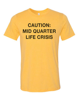 Mostly True Opinions Caution: Mid Quarter Life Crisis Unisex Short Sleeve T Shirt - Wake Slay Repeat