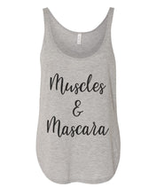Load image into Gallery viewer, Muscles & Mascara Flowy Side Slit Tank Top - Wake Slay Repeat