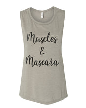 Load image into Gallery viewer, Muscles & Mascara Workout Flowy Scoop Muscle Tank - Wake Slay Repeat