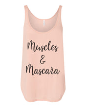Load image into Gallery viewer, Muscles & Mascara Flowy Side Slit Tank Top - Wake Slay Repeat