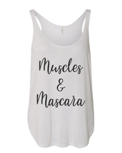 Load image into Gallery viewer, Muscles & Mascara Flowy Side Slit Tank Top - Wake Slay Repeat
