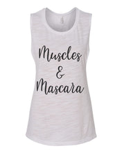 Load image into Gallery viewer, Muscles & Mascara Workout Flowy Scoop Muscle Tank - Wake Slay Repeat