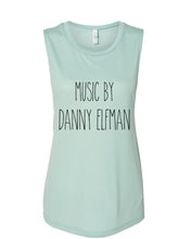 Load image into Gallery viewer, Music By Danny Elfman Fitted Muscle Tank - Wake Slay Repeat