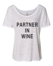 Load image into Gallery viewer, Partner In Wine Slouchy Tee - Wake Slay Repeat
