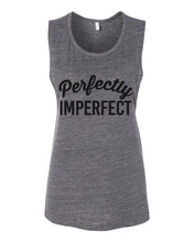 Load image into Gallery viewer, Perfectly Imperfect Fitted Scoop Muscle Tank - Wake Slay Repeat